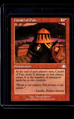 2000 MTG Magic The Gathering PCY Prophecy Vintage #86 Citadel of Pain LP - Image 1