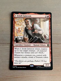 J. Jonah Jameson - 81 - MTG: Marvel’s Spider-Man: Eternal-Legal - Rare -Regular - Image 1