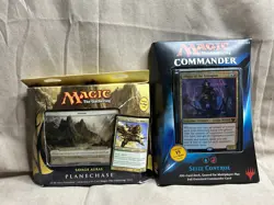 Lot of 2 MTG Magic Commander Deck Seize Control & Savage Auras Deck Planechase - Image 1