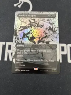 Foil Secret Lair Black And White Tendrils Of Agony x1 Magic Cards MTG Spider-Man - Image 1