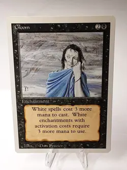 MTG - 3rd Edition - Revised - Gloom - Uncommon - LP+ NM - Image 1