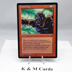 MTG - Alliances - Bestial Fury (Facing Left) - Common - LP - Image 1