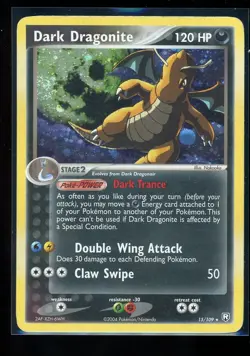 2004 POKEMON EX TEAM ROCKET RETURNS #15 DARK DRAGONITE-HOLO TRR-COSMOS w/Swirl - Image 1