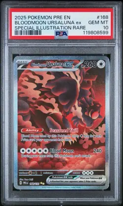 Pokemon Bloodmoon Ursaluna ex Special Illustration Rare 168/131 PSA 10 - Image 1