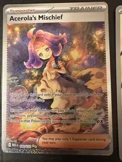 Acerola's Mischief 183/132 SIR Pokemon Mega Evolution NM - Image 1