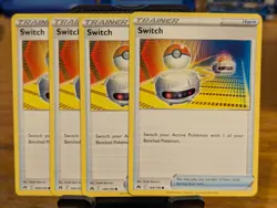 Pokemon TCG Crown Zenith Switch 144/159 x4 Playset - Image 1