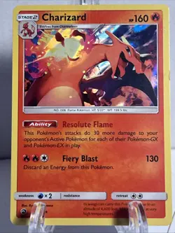 2018 Pokemon Sun & Moon Charizard HOLO 3/70 Dragon Majesty Rare - Image 1