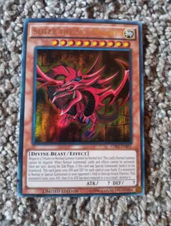 Yugioh Slifer The Sky Dragon LDK2-ENS01 LIMITED EDITION Ultra Rare Holo NM - Image 1