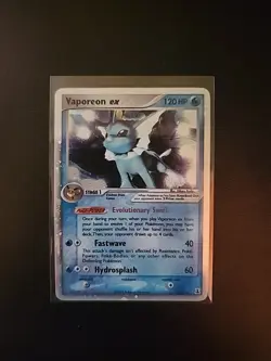 Pokemon TCG Card - Vaporeon ex - EX Delta Species 110/113 Holo Ultra Rare 2005 - Image 1