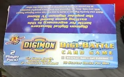 *EMPTY BOX* Digimon Digi Battle 2 Player Trading Card Starter Deck 1st Edititon - Image 1