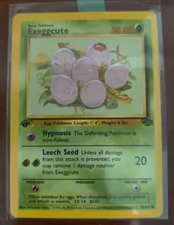 Exeggcute 52/64 - NM - 1ST EDITION - Jungle Pokemon Card - Image 1