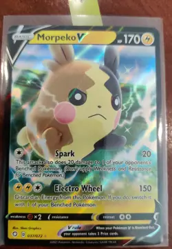 Morpeko V 037/072 Ultra Rare Pokemon Card TCG NM M Shining Fates - Image 1