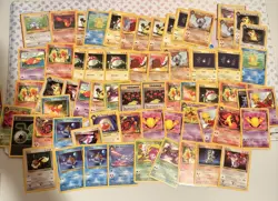 Team Rocket Pokemon Card Mixed Lot Unlimited Near Mint Vintage 1999 - Image 1