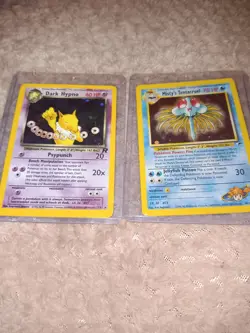 VTG Pokemon Card Lot Team Rocket 1996 Rare Collectible Vintage Holo Gym Heroes - Image 1