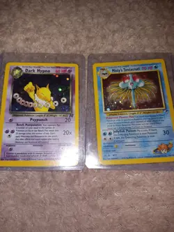 VTG Pokemon Card Lot Team Rocket 1996 Rare Collectible Vintage Holo Gym Heroes - Image 3