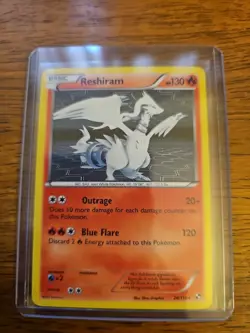 Pokemon TCG Reshiram Holo Rare Card 26/114 Black White - Image 1
