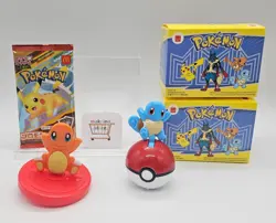 Pokemon McDonald's Happy Set Promo 2025 Pokemon Card Charmander Squirtle Figure - Image 1