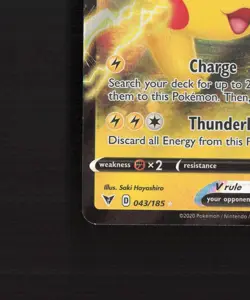 Pikachu V 043/185 Vivid Voltage Ultra Rare Holo Pokemon Card LP+ - Image 5