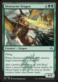 Destructor Dragon -Foil Light Play MTG Fate Reforged - Image 1