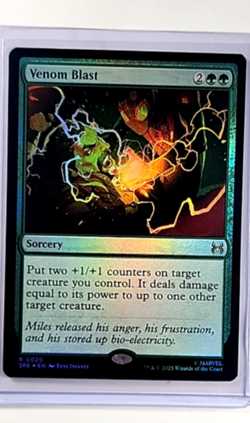2025 MTG Magic The Gathering SPE Spider Man Foil #20 Venom Blast - Image 1