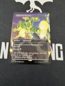 Secret Lair Lightning Greaves 1987 x1 Magic Cards MTG Spider-Man - Image 1