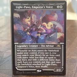 Light-Paws, Emperor's Voice Showcase MTG NEO 367 Kamigawa: Neon Dynasty NM FOIL - Image 1