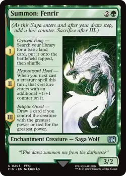 Summon: Fenrir - FINAL FANTASY - 0203 - MTG - NM - Image 1