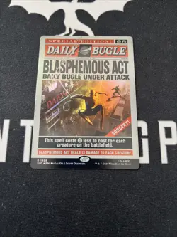 Foil Secret Lair Blasphemous Act x1 Magic Cards MTG Spider-Man - Image 1