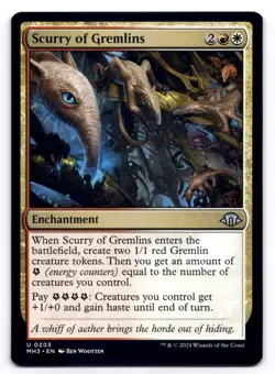 Scurry of Gremlins NM Modern Horizons 3 0203 MTG Regular - Image 1