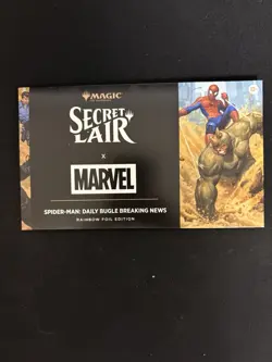 MTG Secret Lair x Marvel's Spider-Man: Daily Bugle Breaking News Rainbow Foil - Image 1
