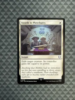 MTG Swords to Plowshares #0178 Uncommon Commander: The Lord of the Rings (LTC) - Image 1
