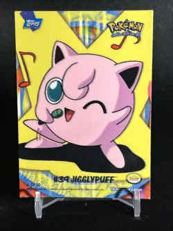 Topps Series 1 Jigglypuff #39 Sticker 6/10 Puzzle NM/Near Mint Pokemon 2000 - Image 1