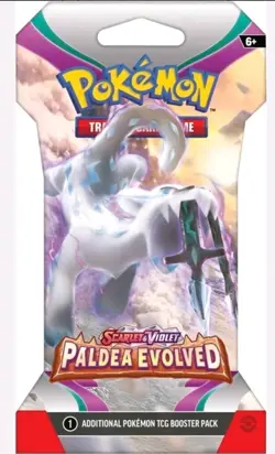Pokemon Paldea Evolved Scarlet Violet Sealed Booster Pack Random Art SLEEVED 1PK - Image 2