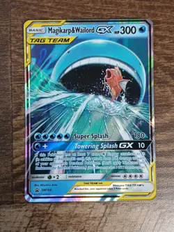 Magikarp & Wailord GX - SM166 - SM Black Star Promo English Pokemon MP - Image 1