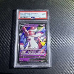 2021 POKEMON SWSH BLACK STAR PROMO | CELEBRATIONS #134 DARK SYLVEON V PSA 9 - Image 1