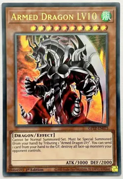 GFTP-EN075 Armed Dragon LV10 - Ultra Rare 1st Edition Near Mint YuGiOh Card - Image 1