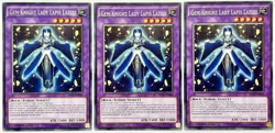 3 x SECE-EN046 Gem Knight Lady Lapiz Lazuli - Rare 1st Edition Near Mint YuGiOh - Image 1