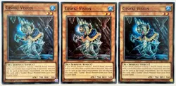 3 x THSF-EN045 Gishki Vision - Super Rare 1st Edition Lightly Played YuGiOh - Image 1