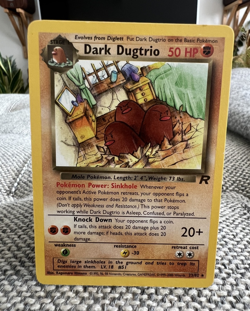 Dark Dugtrio Team Rocket 23/82 Near Mint Rare Non Holo Pokemon Card 2000 - Image 1