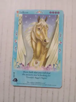 Bella Sara Treasures Valkrist 49/55 Sigga's Signet Horse Trading Card 2010 - Image 1