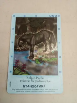 Bella Sara Northern Lights Kelpie-Pooka 11/55 Horse Regular Common Card 2007 TCG - Image 1