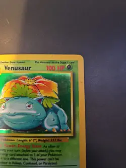 Pokemon TCG Venusaur Base Set Holo Rare Card 15/102-HP - Image 5