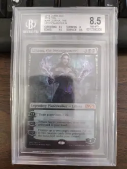 2018 Core Set Liliana The Necromancer M 2019 Foil Grading 8.5 Card - Image 1