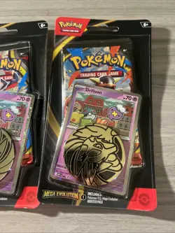 Pokemon Mega Evolution Booster Pack With Promo Card And Coin (SET OF 3) - Image 4