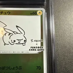 ✨stamped ✨Pikachu PROMO 208/S-P Sword & Shield Pokemon Card Japanese CGC 9 - Image 2
