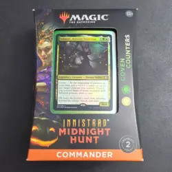 MTG - Magic the Gathering- Innistrad Midnight Hunt Coven Counters Commander Deck - Image 1