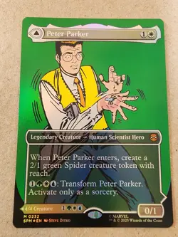 Peter Parker - #232 Foil (Borderless) Marvel's Spider-Man - Mtg - Image 1