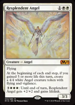 Resplendent Angel - Near Mint MTG Magic 2019 Core Set - Image 1