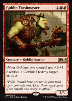 Goblin Trashmaster - Near Mint MTG Magic 2019 Core Set - Image 1