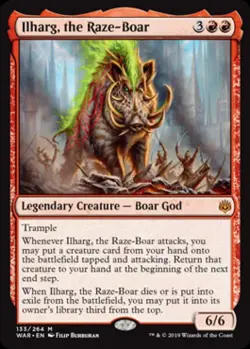 Ilharg, the Raze-Boar - Near Mint MTG War of the Spark - Image 1